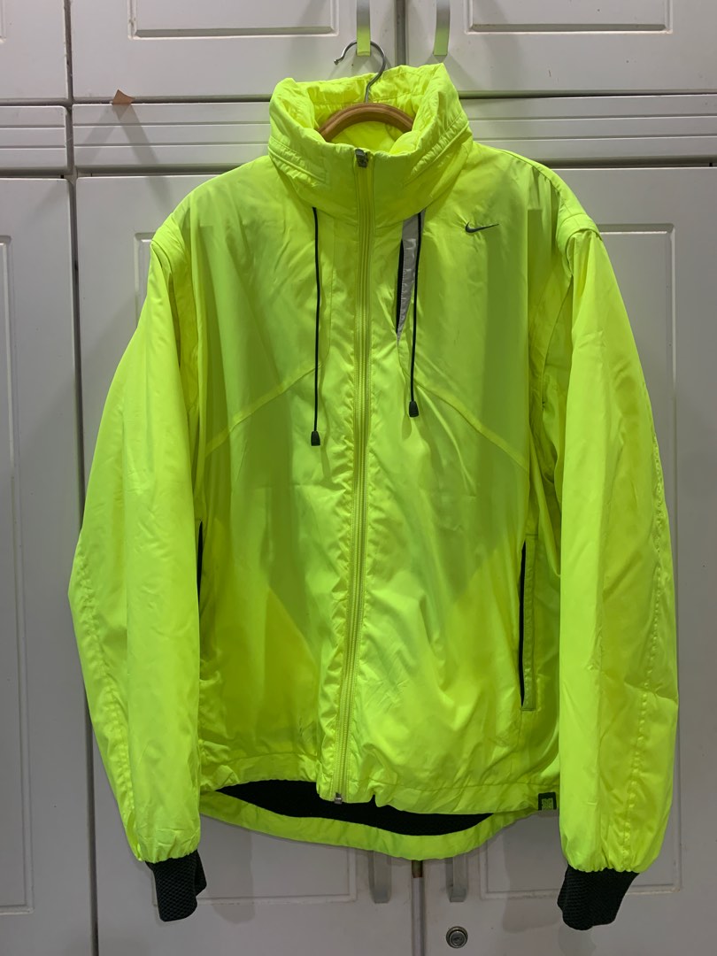 Neon yellow nike windbreaker discount