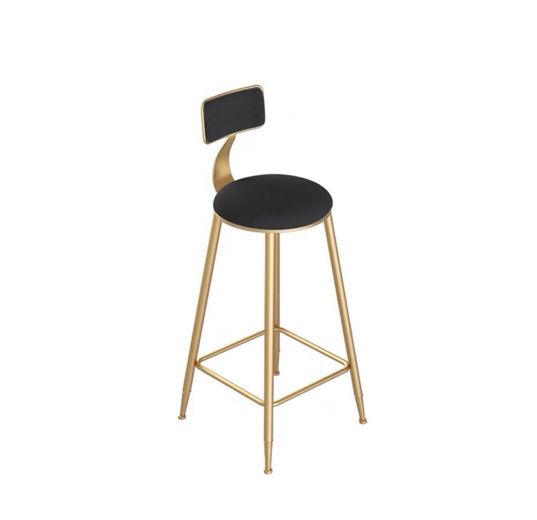 Nordic Black Bar Chair High Stool Fine Dining, Furniture & Home Living