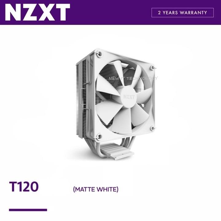 NZXT T120 RGB CPU AIR COOLER FOR DESKTOP PC ( MATTE BLACK / MATTE WHITE ...