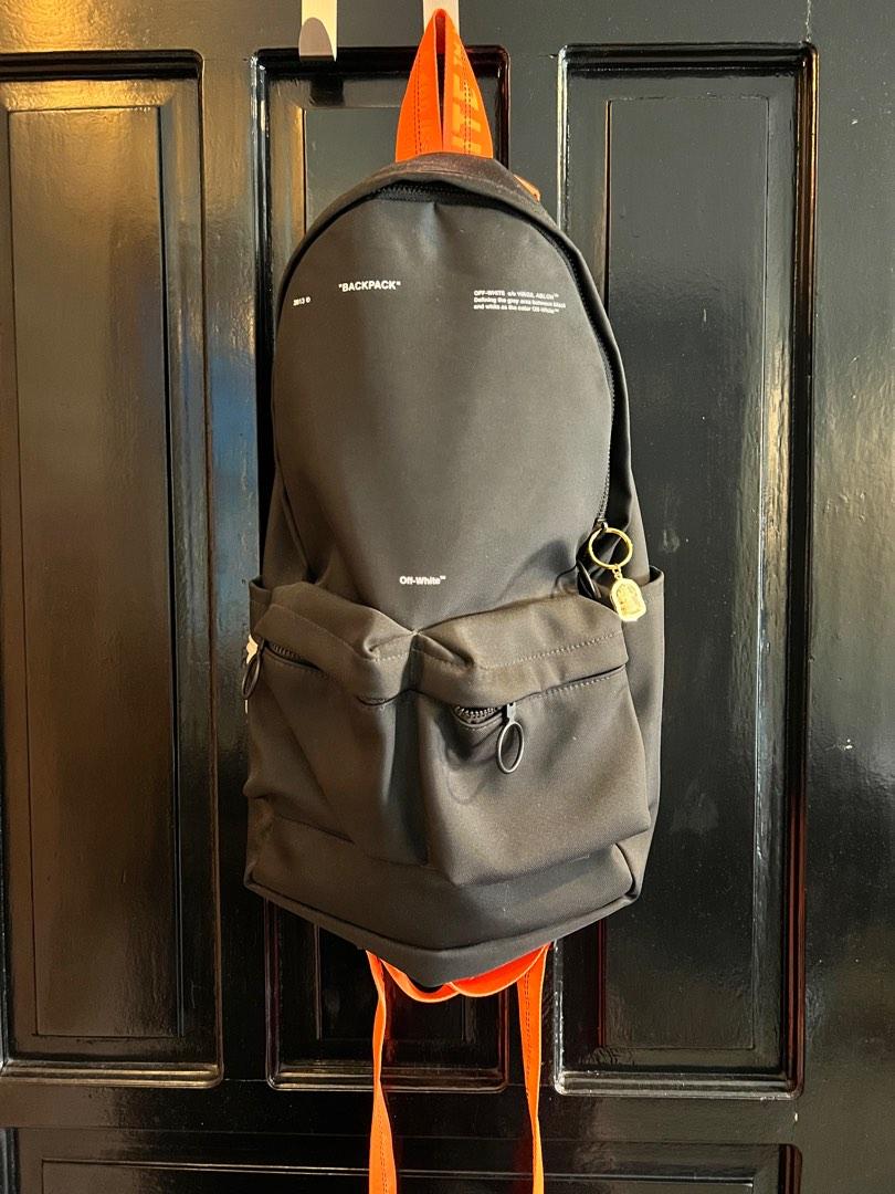 Off white Orange Tape Backpack Men s Fashion Bags Backpacks on