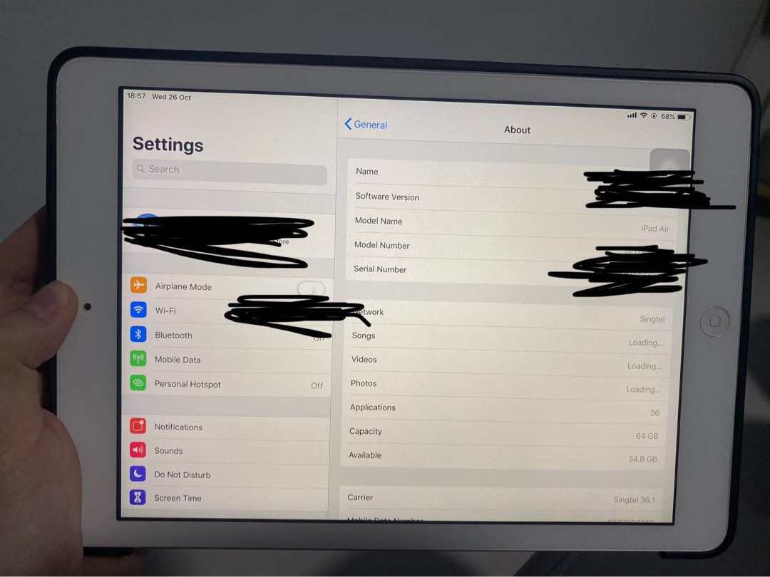 Old iPad Air, Mobile Phones & Gadgets, Tablets, iPad on Carousell