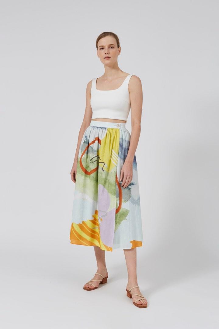 Wrap midi skirt xs top