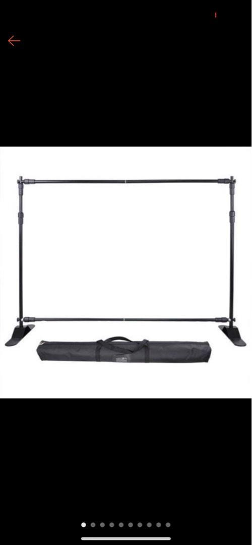 Photoshoot backdrop holder photography background (Category: Lighting & Studio Equipment) located in Manila. Submitted by shaiannel (Listing ID 1192947482, Image 1). Description: Brand new, never used. 3 pcs available. Take all for 4.5k each (rfs: was supposed to use it for a bazaar but wasnt able to) Location: bf resort las pinas city Sf is to be shouldered by buyer.