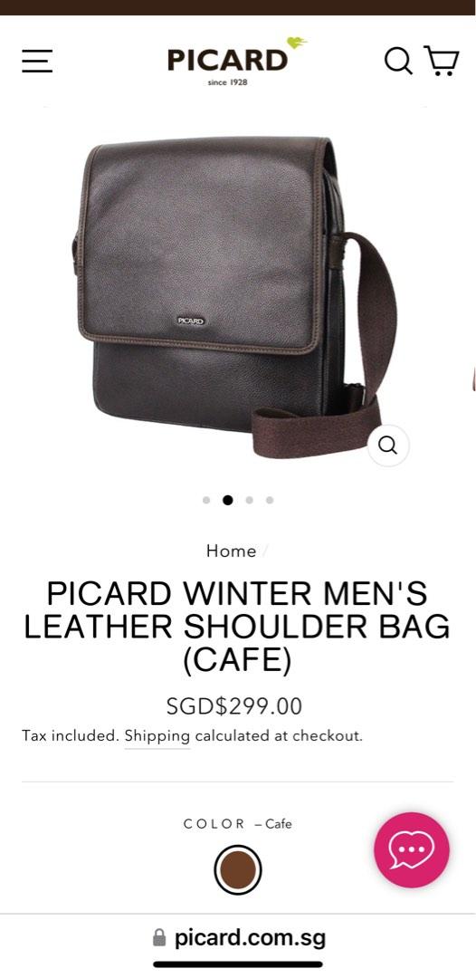 Picard Winter Men's Leather Shoulder Bag (Cafe)