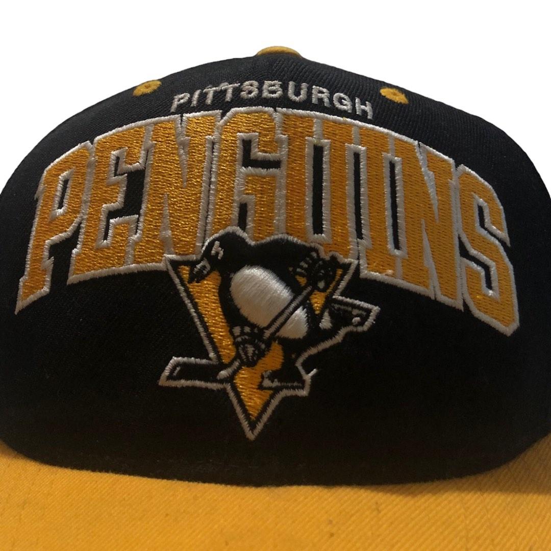 NHL Pittsburgh Penguins Mitchell and Ness Snapback Hat Vintage Cap Throwback  M&N