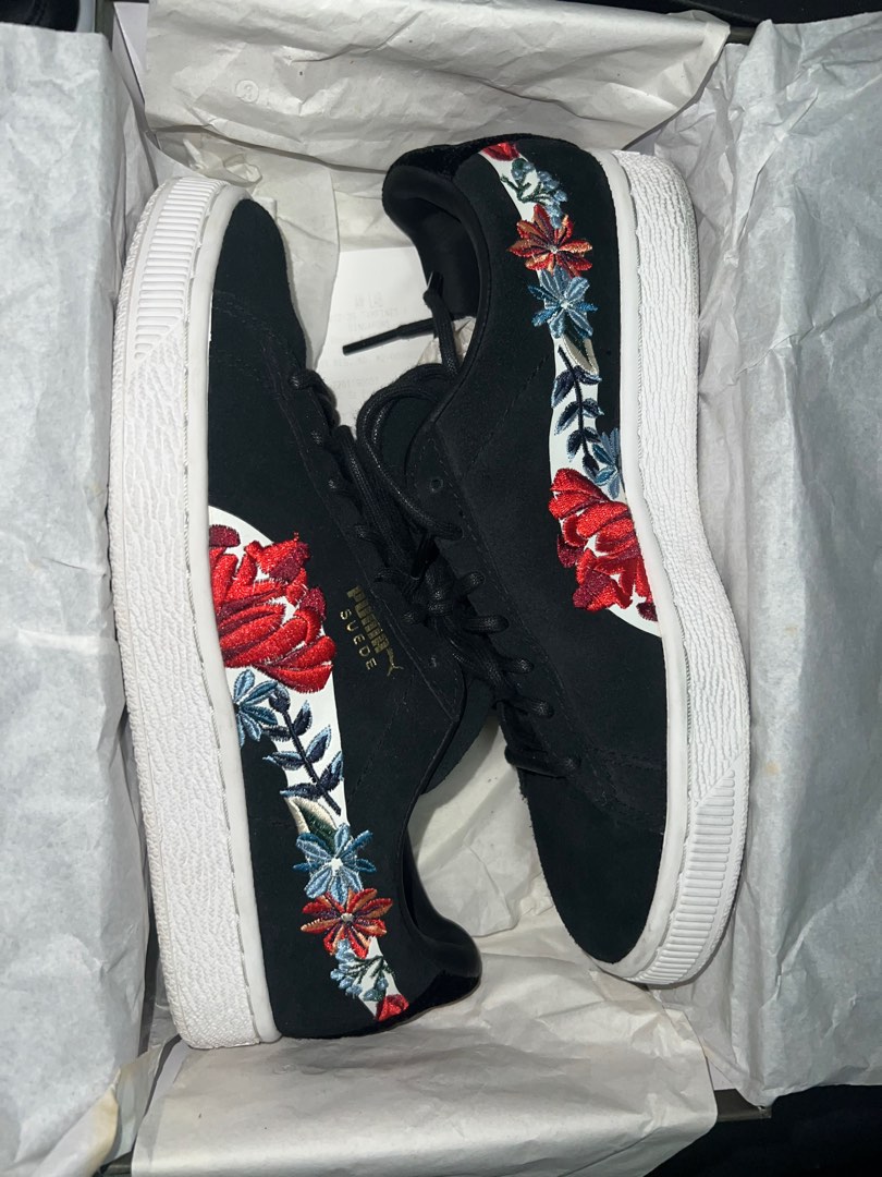 puma suede floral