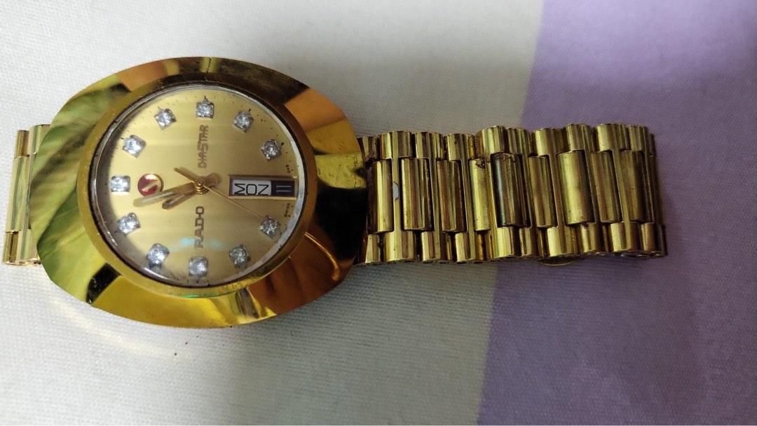 Rado diamond gold watch