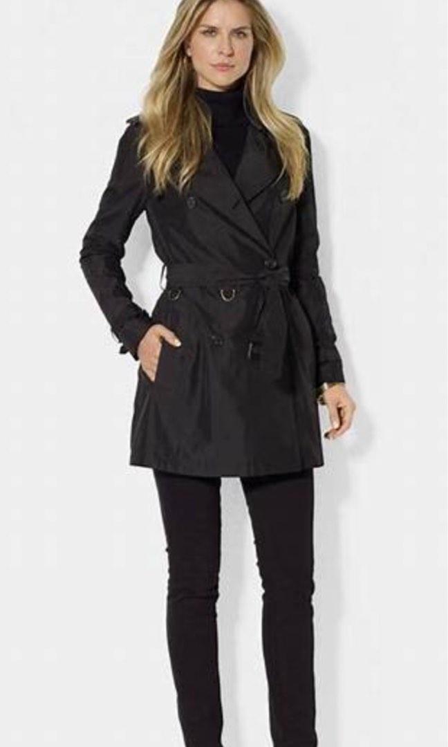 Ralph Lauren Black Women Trench Coat Women s Fashion Coats