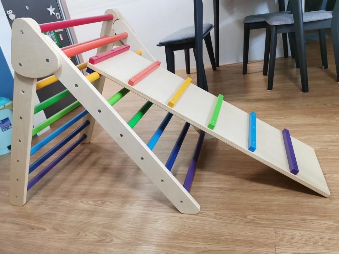 (READY STOCK) Pikler triangle, foldable with ramp brand new for sale