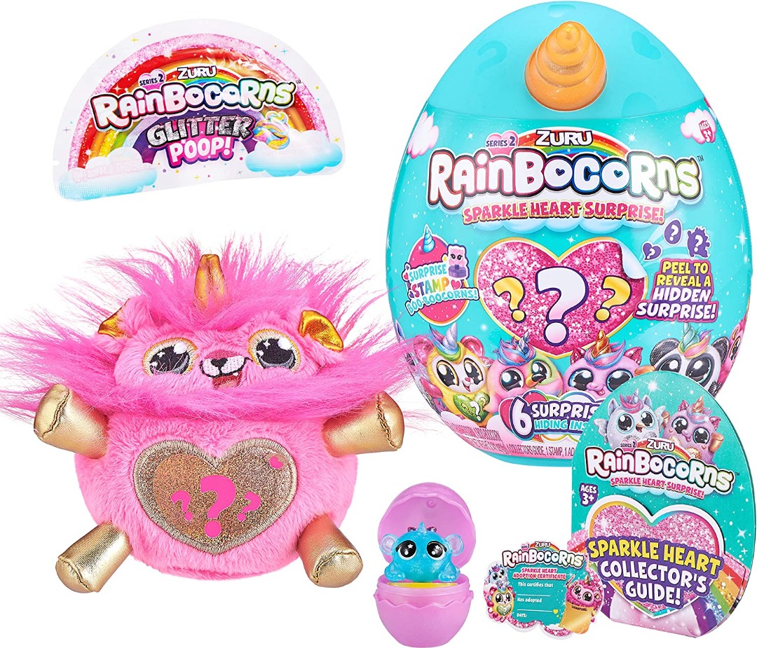 {READY STOCK} Rainbocorns 9214B - Plush Sparkle Heart Surprise Series 2 ...