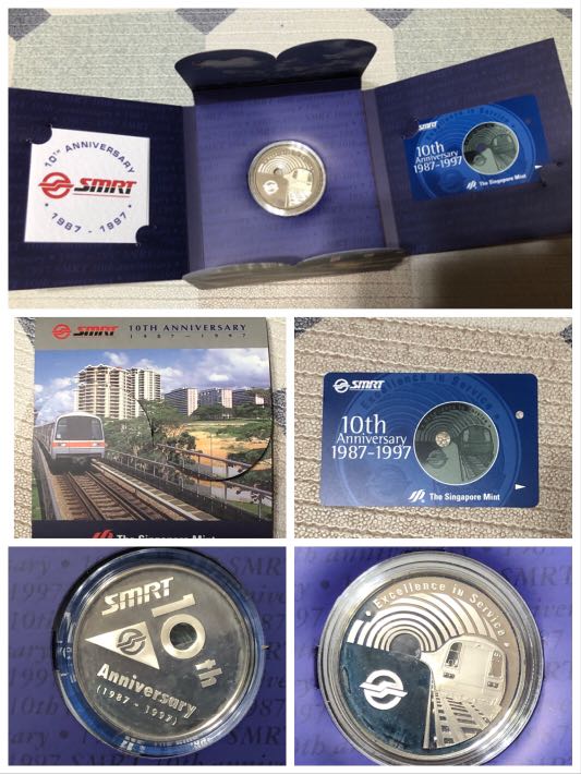 [Sale] Medallion Coin - 1997 SMRT 10th Anniversary 925 Sliver proof ...