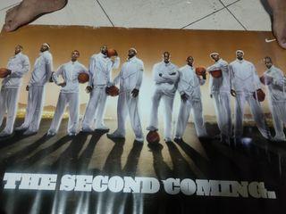 Second coming poster. Original from Nike. Lebron kobe. Collectors item rare.