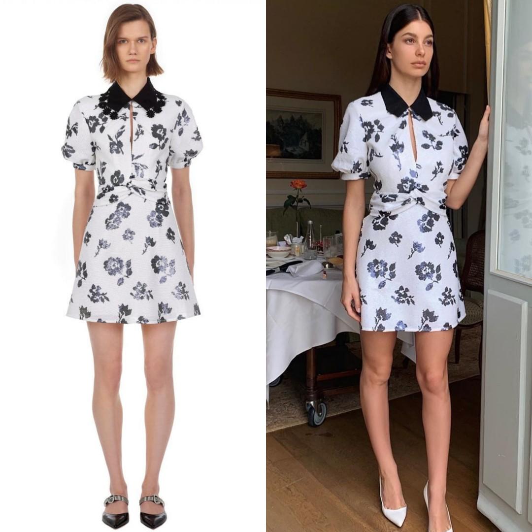 Self portrait store floral sequin dress
