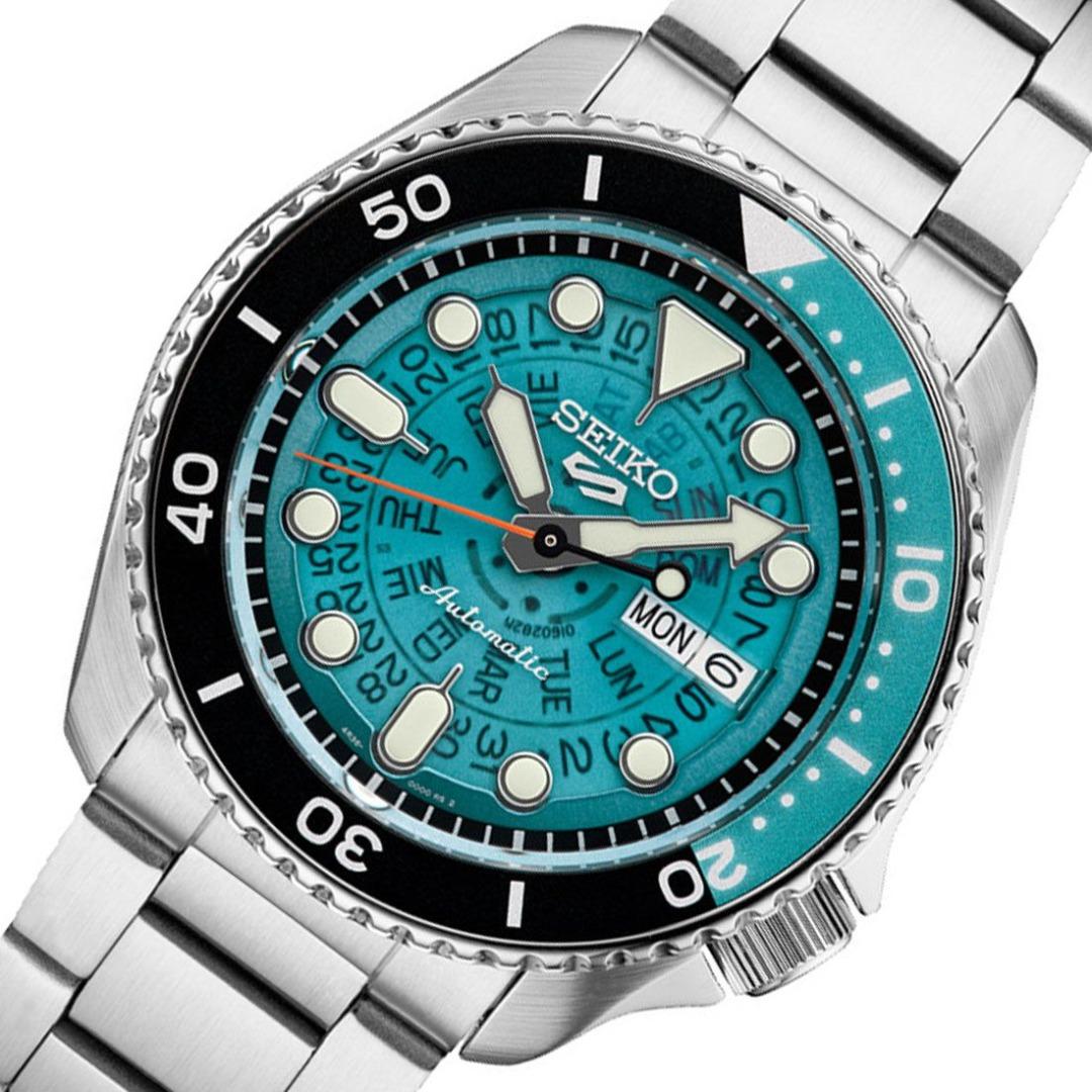 SRPJ45K1 SRPJ45 SRPJ45K Seiko Time Sonar Blue Green Transparent Dial