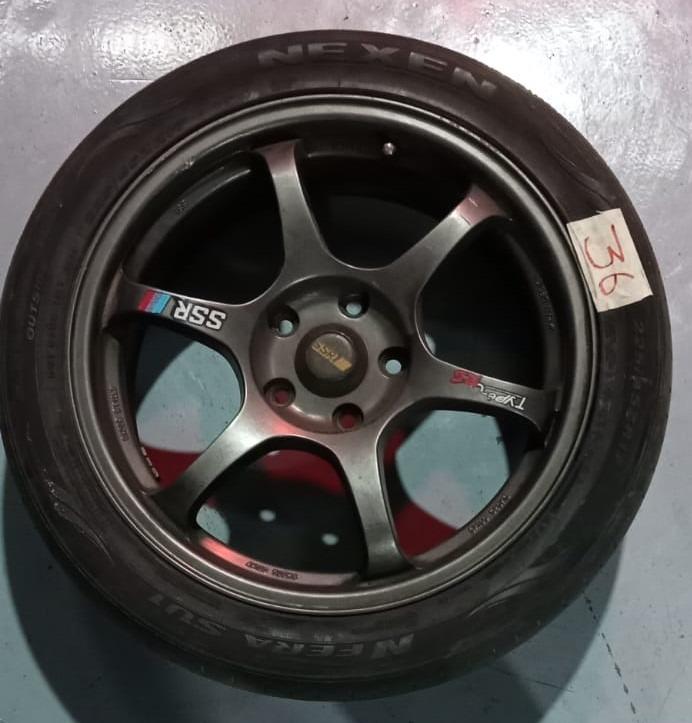 SSR Tyre and Rim Set, Car Accessories, Tyres & Rims on Carousell