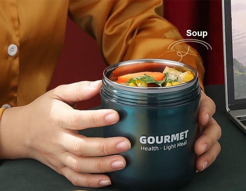 Thermos For Hot Food - 800ml Insulated Food Jar, Leak Proof Food Thermos  For Kids Adults, Double Walled Soup Thermos With Portable Food Bowl For  Schoo