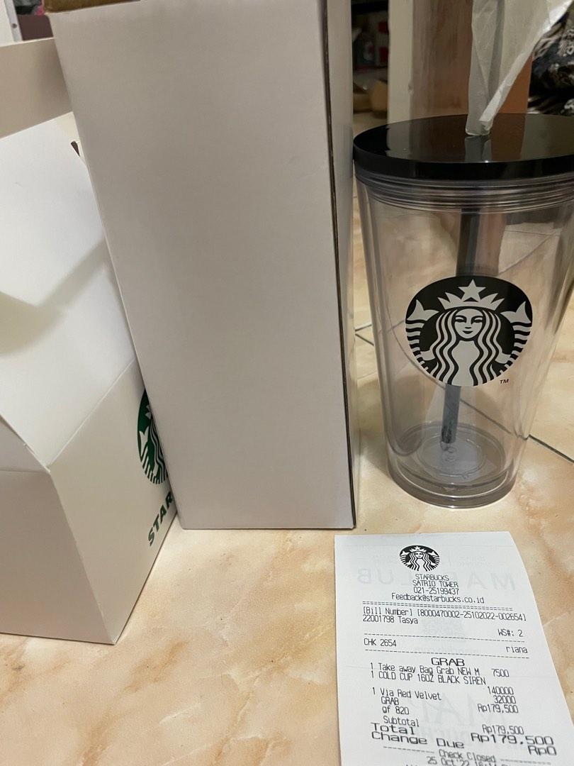 Tumbler Starbucks Black Siren 16Oz Cold Cup, Kitchen & Appliances di