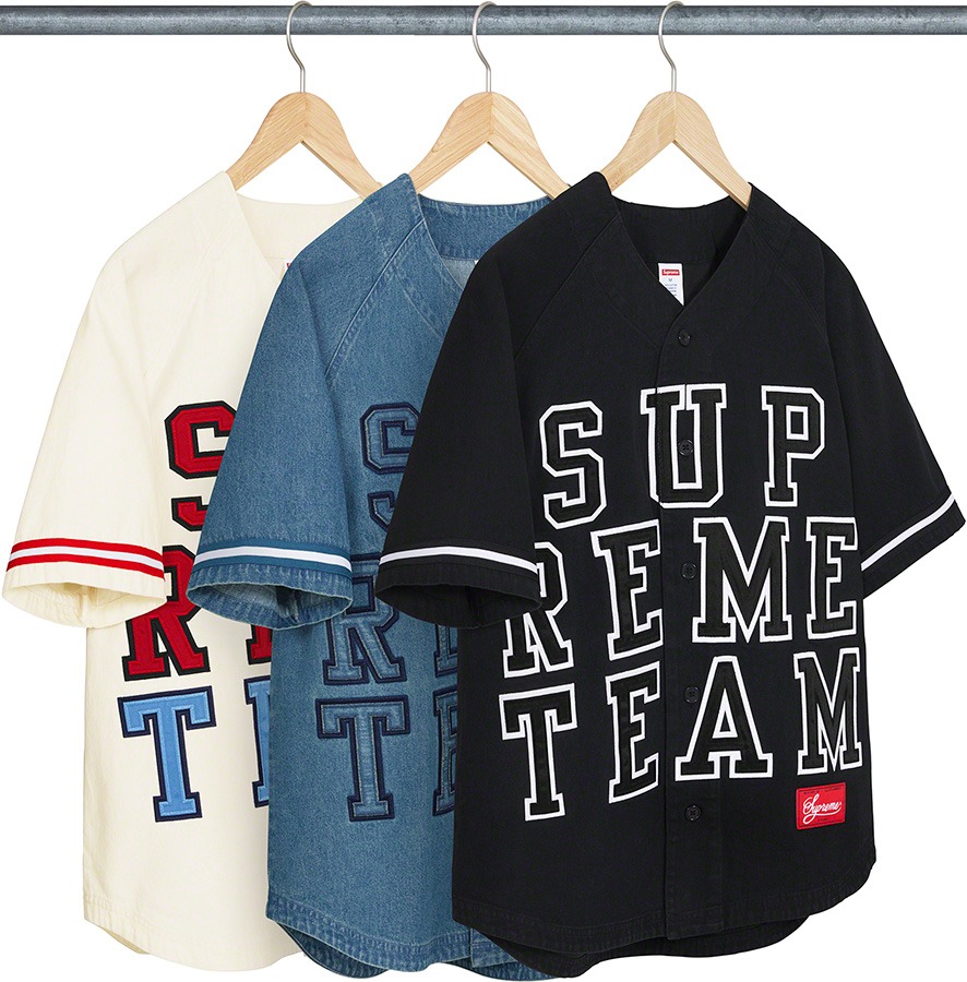 Lv x supreme denim jersey, Men's Fashion, Tops & Sets, Tshirts & Polo  Shirts on Carousell