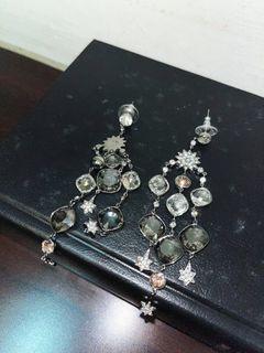 正版SWAROVSKI施華洛世奇穿孔垂墜耳環