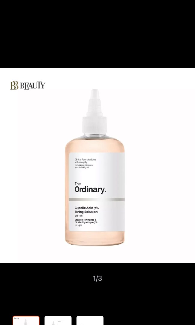 The Ordinary Glycolic Acid 7 Toning solution 240ml, Beauty & Personal