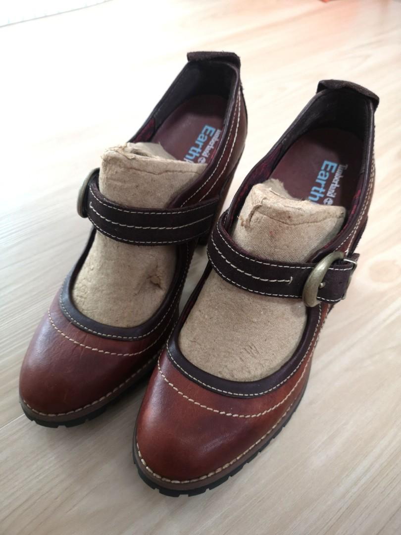 Timberland Earth keepers Chauncey Leather Suede Mary Jane Pumps Women s Fashion Footwear Heels on Carousell