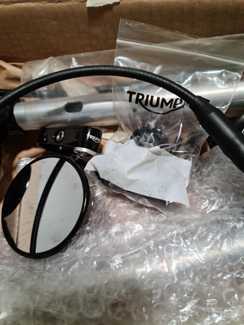 Triumph Bobber Clip On Handle Bar, in mint condition, like NEW, all ...