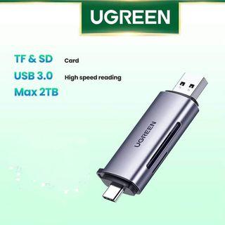 UGREEN 2 in 1 SD TF Card Reader USB Type C USB 3.0 OTG Memory Card Adapter TF SD Micro SD Mac Windows PC Laptop