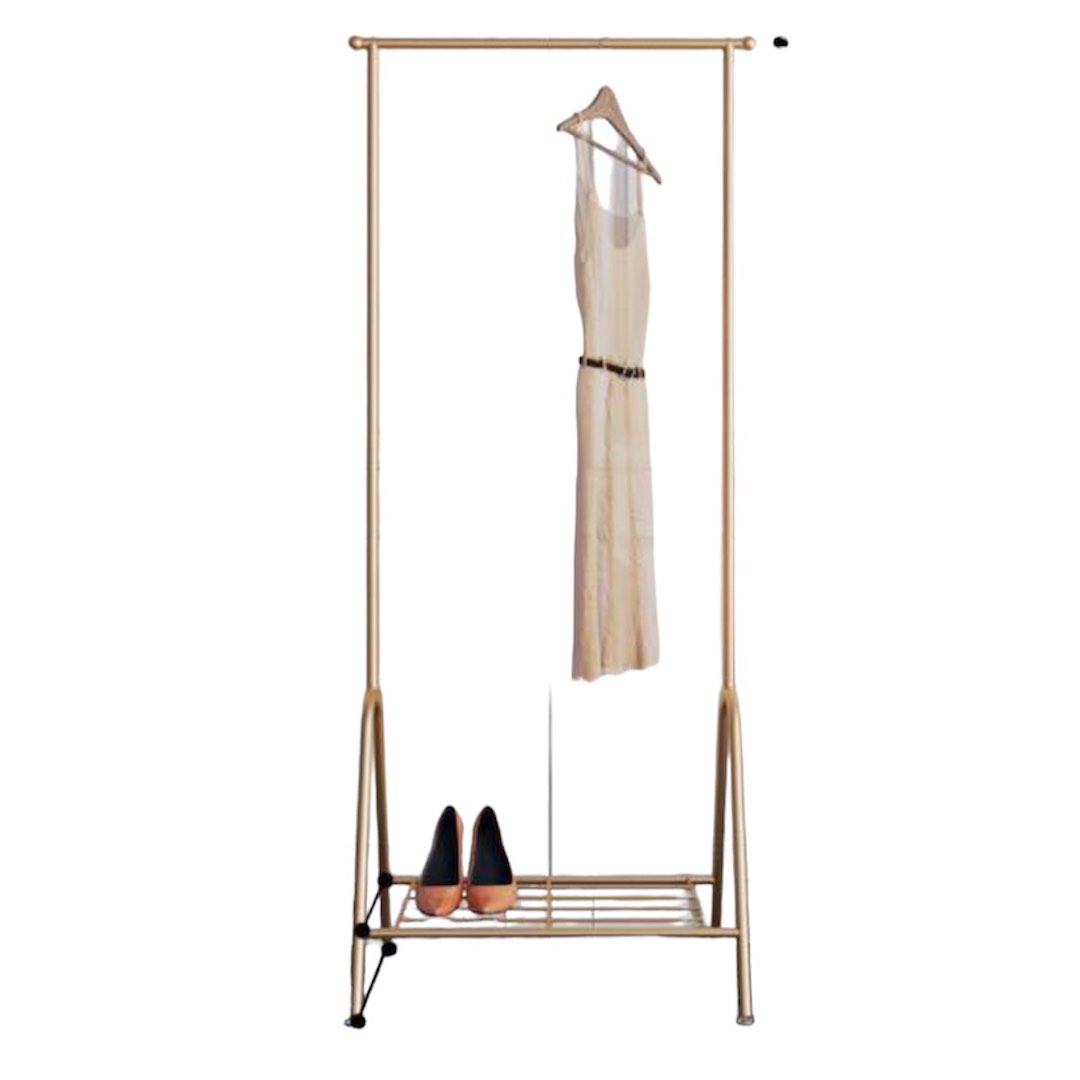 Used clothes rack metal gold, Furniture & Home Living, Home Improvement