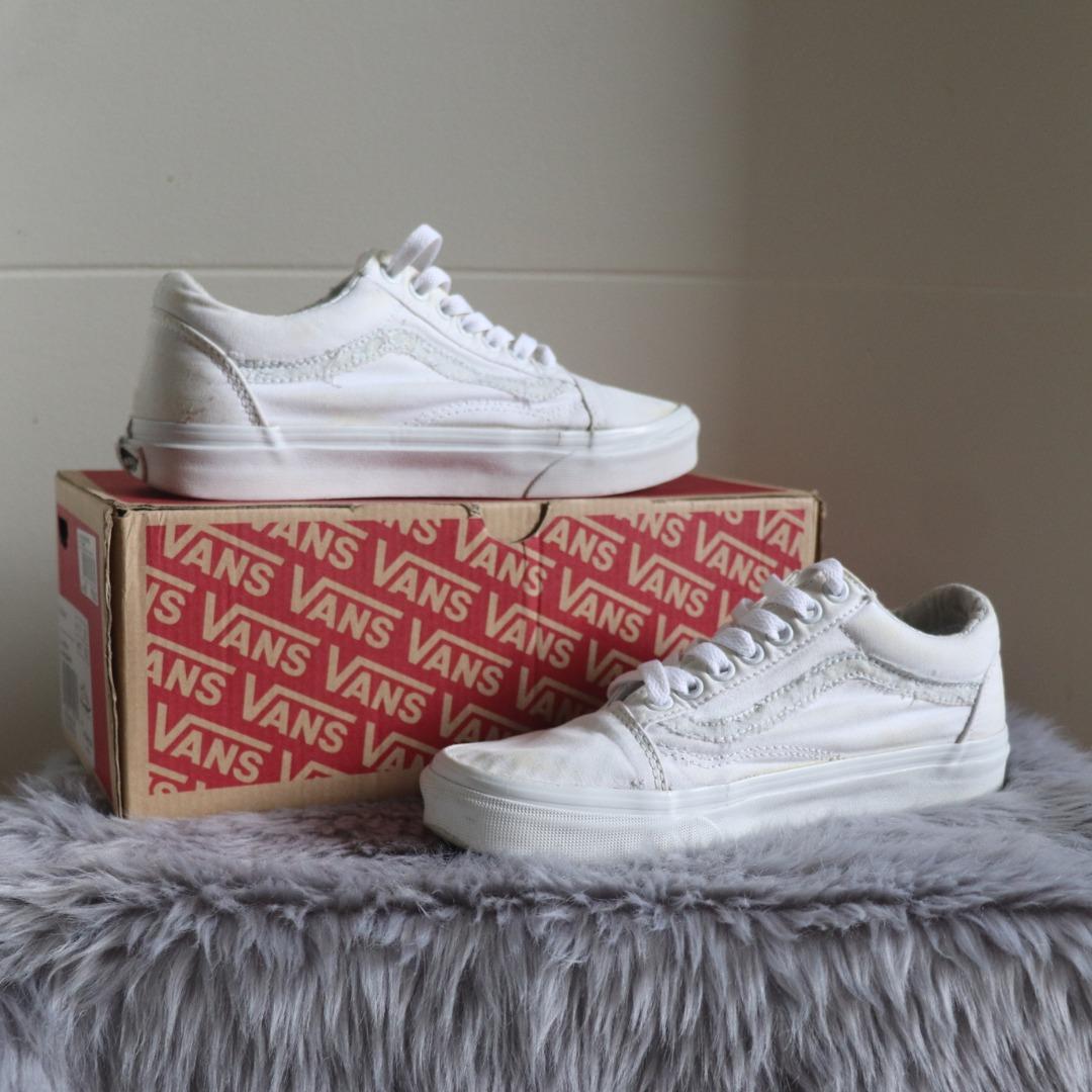 Vans old skool white womens hotsell
