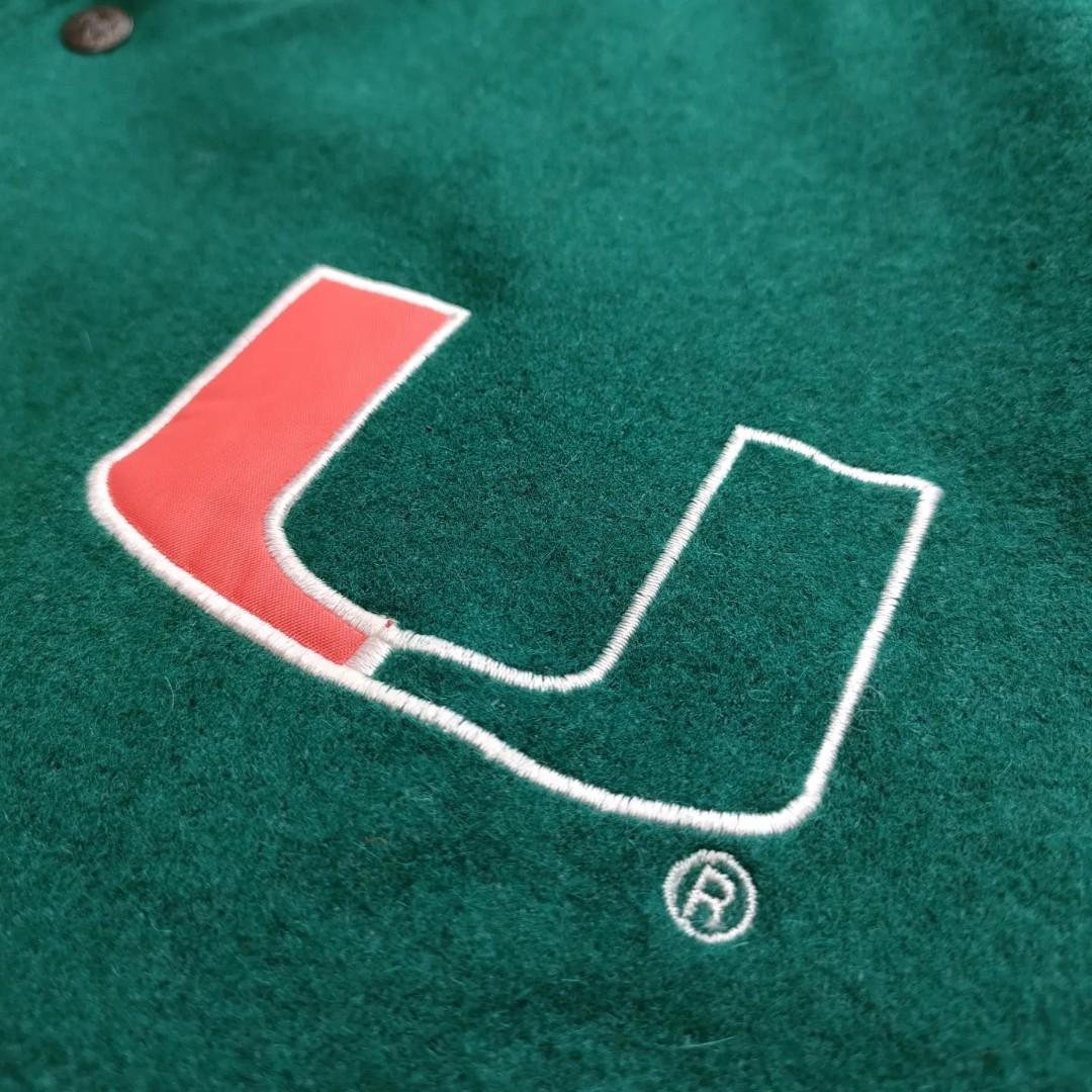 Vintage University of Miami Hurricanes Varsity Jacket, Men's Fashion, Coats, Jackets and 
