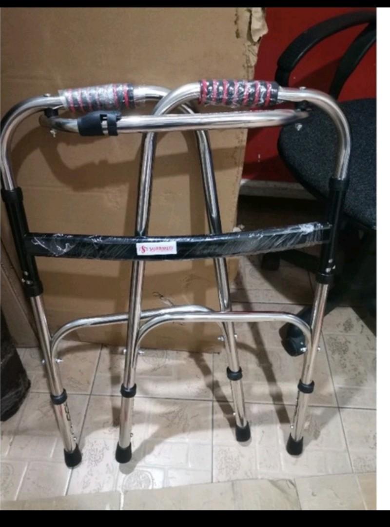 Walker without wheels Adjustable adult, Health & Nutrition, Medical