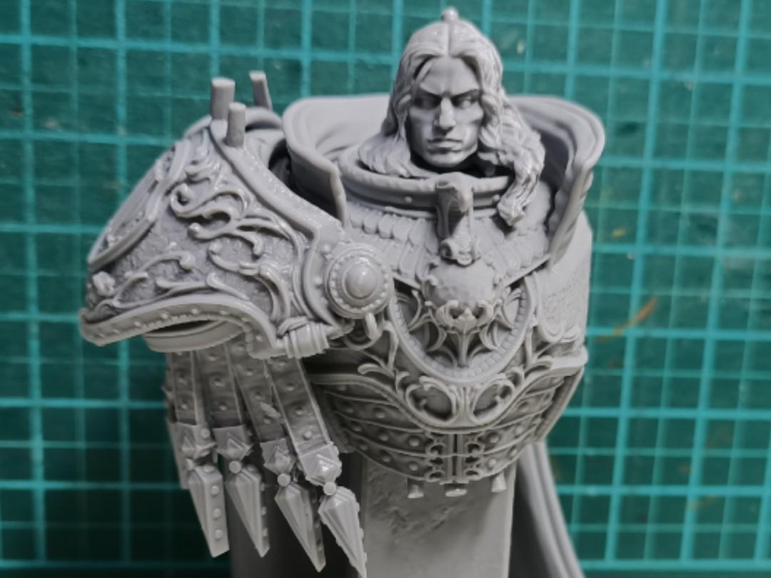 Warhammer 40k Fulgrim Primarch Bust 3D Printed, Hobbies & Toys, Toys