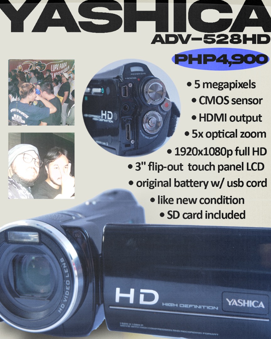 超人気セール 【廃盤商品】YASHICA ADV-528HD-BK | earthlyjuicecart.com