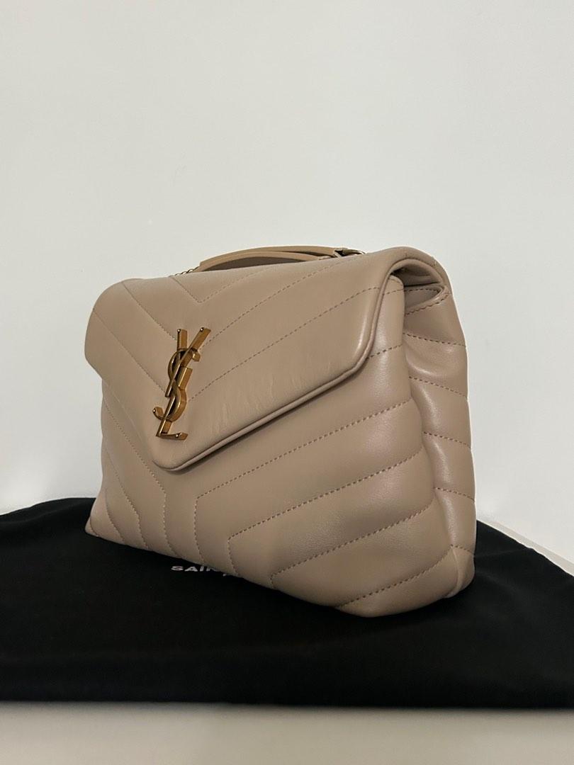 Saint Laurent - Loulou Small Quilted Leather Shoulder Bag - Womens - Beige