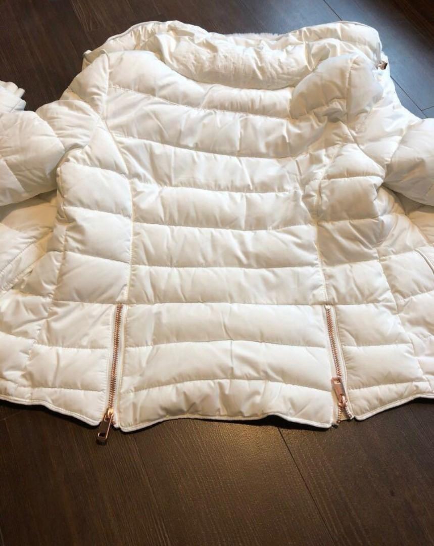ZARA BASIC WHITE PUFFER JACKET, Women's Fashion, Coats, Jackets and