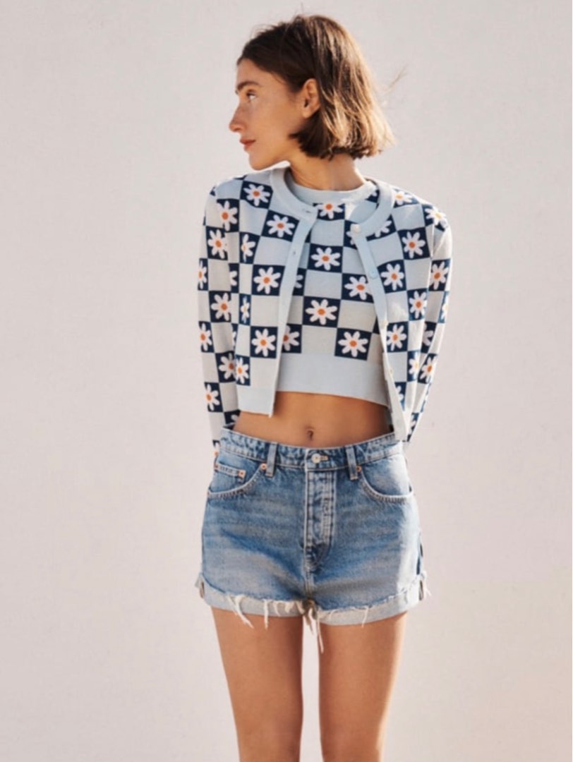 zara cardigan floral