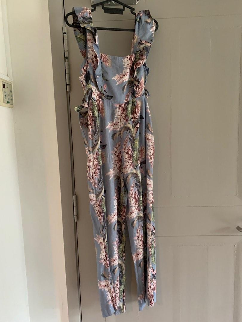 Zimmerman floral jumpsuit size 2, Women's Fashion, Dresses & Sets ...