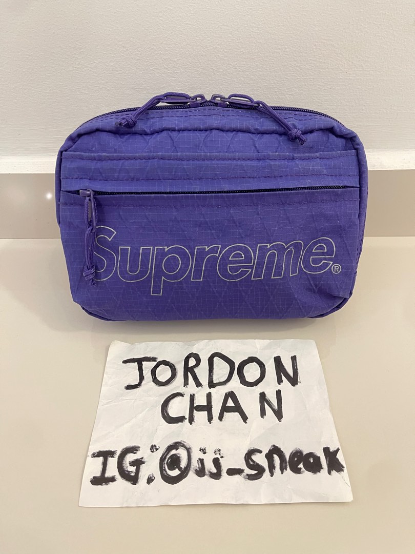 100 Legit Supreme Shoulder Bag Purple FW18 Men s Fashion Bags