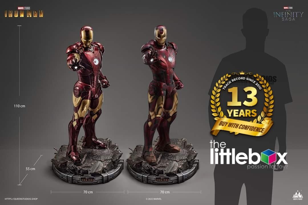 110cm Tall Queen Studio 1/2 Scale Iron Man Mark 3, Hobbies Toys