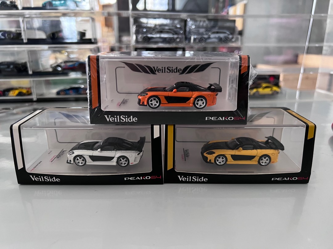 Voiture Miniature Mazda RX-7 Veilside - Échelle 1/64 - Marque Mortal - Modèle Fast & Furious - NEUF