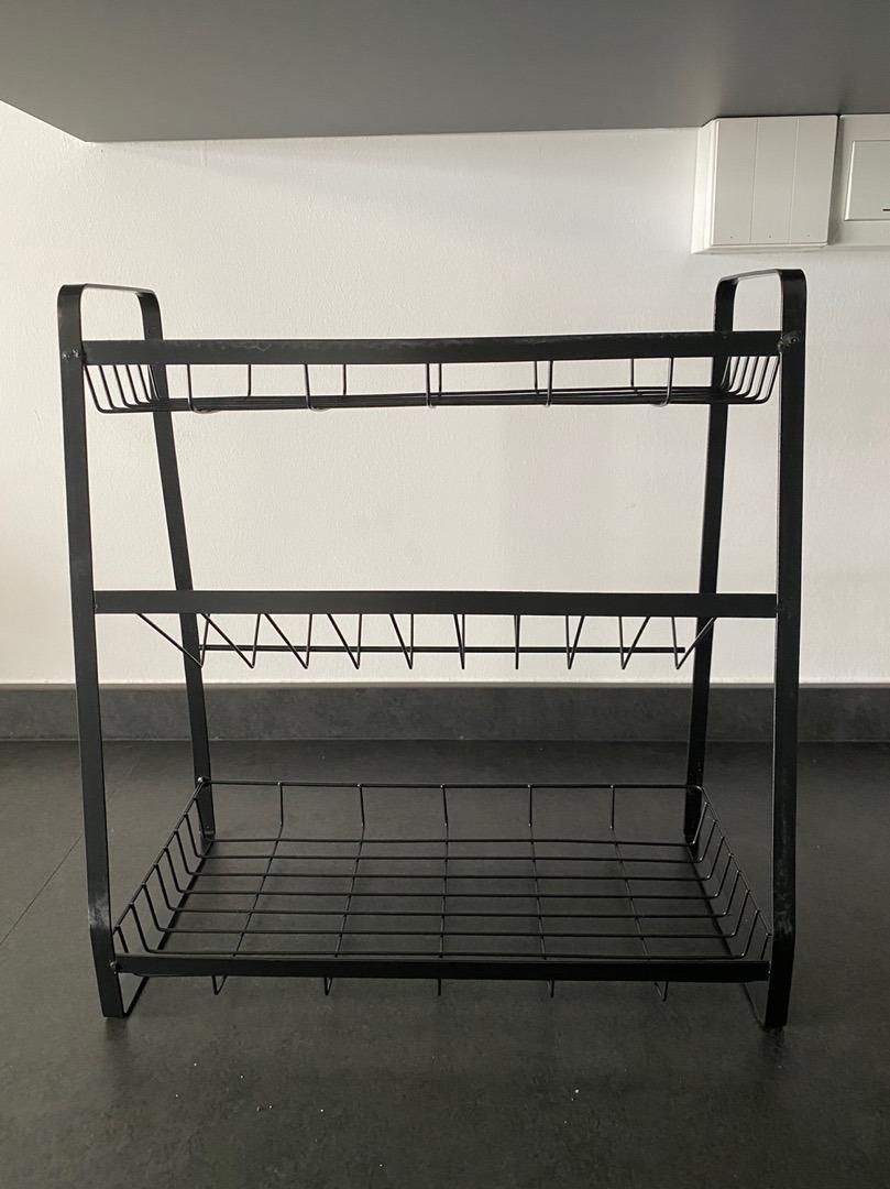 3 Tier Kitchen Spice | Sauce Bottle Storage Rack, Furniture & Home ...