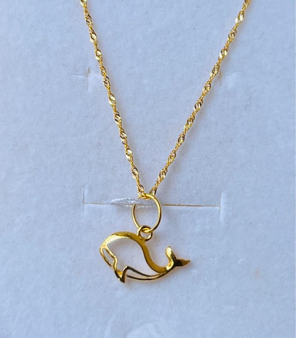 Whale necklace new arrivals gold