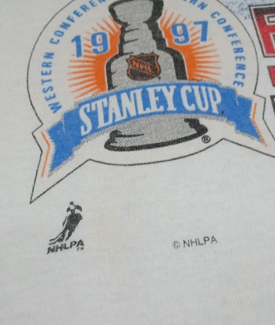 NHL Detroit Red Wings 1997 Stanley Cup Single Stitch T-Shirt (L)