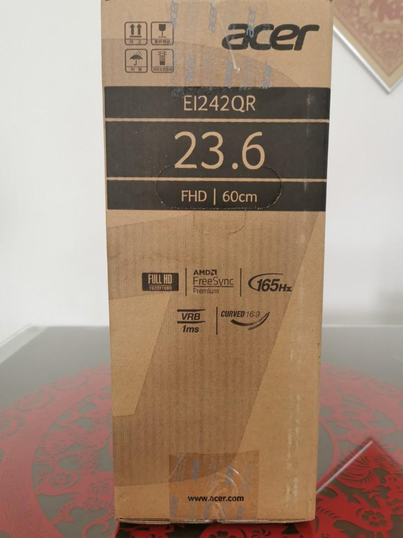 Acer E12 series EI242QR curved VA Monitor FHD PBILIPX, Announcements on