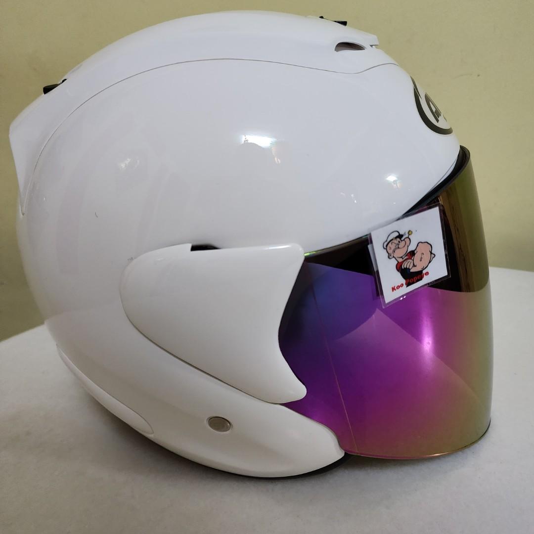 ARC RITZ HELMET WHITE COLOR, Motorcycles, Motorcycle Accessories on