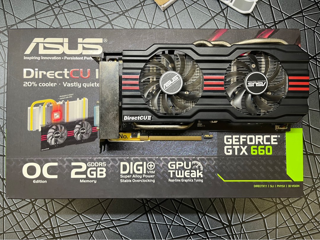 Asus GTX 660 DirectCU-II OC 2GB, Computers & Tech, Parts & Accessories ...