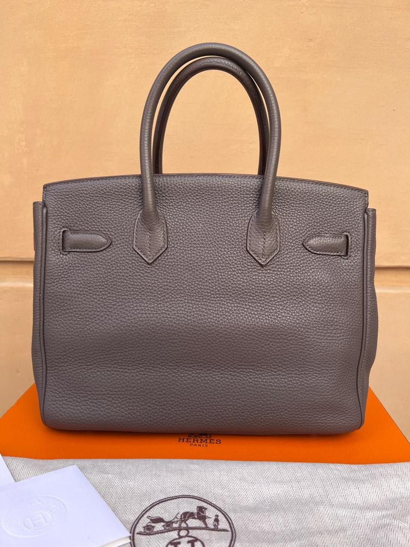 INSTOCK] Hermes Birkin 25,Gris Etain in Togo. RGHW, Stamp D, Luxury, Bags &  Wallets on Carousell