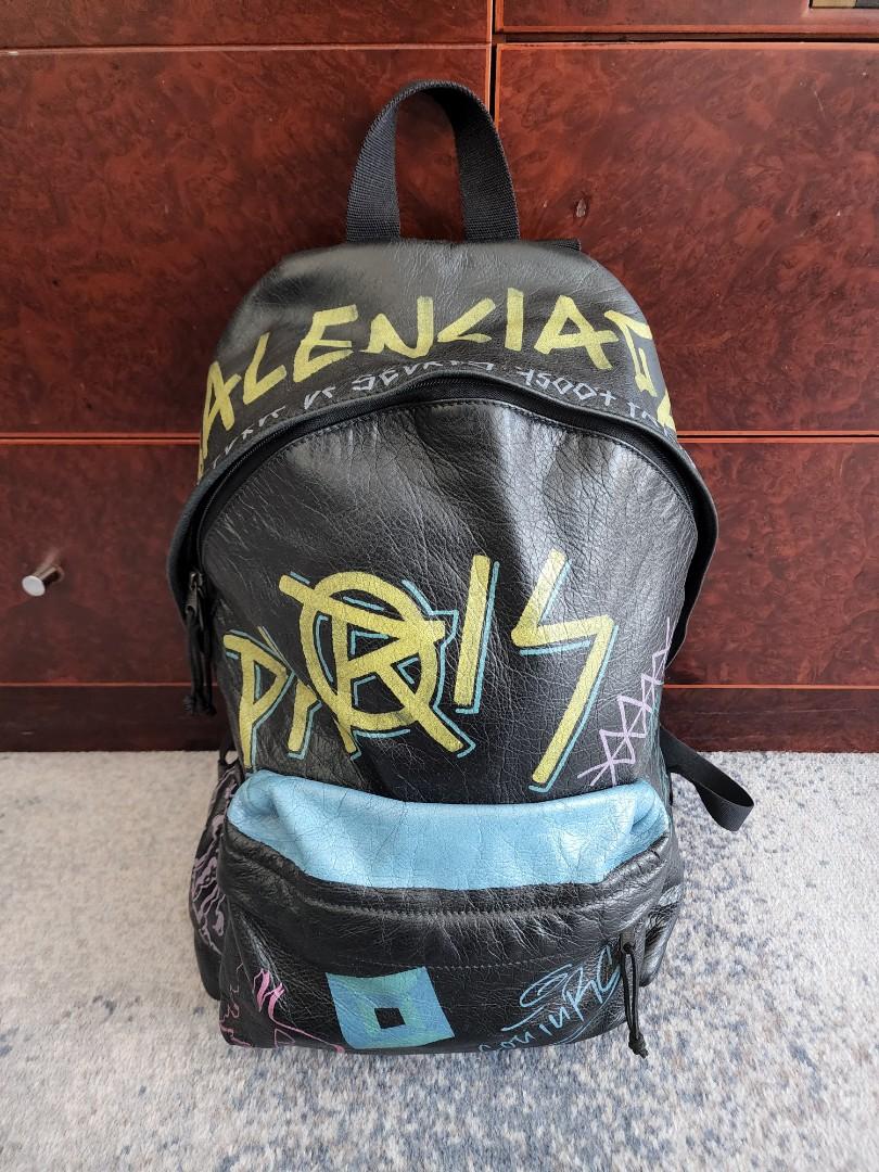 Balenciaga graffiti backpack store