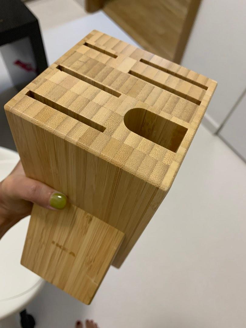 Bamboo Knife holder/knife stand/knife block ikea, Furniture & Home