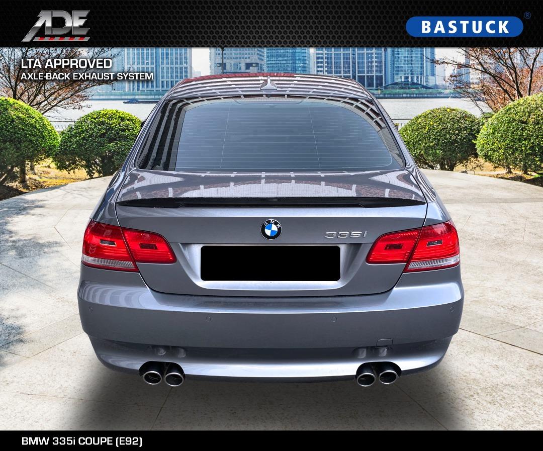 BASTUCK LTA APPROVED AXLE-BACK EXHAUST SYSTEM ON BMW 335i COUPE (E92 ...
